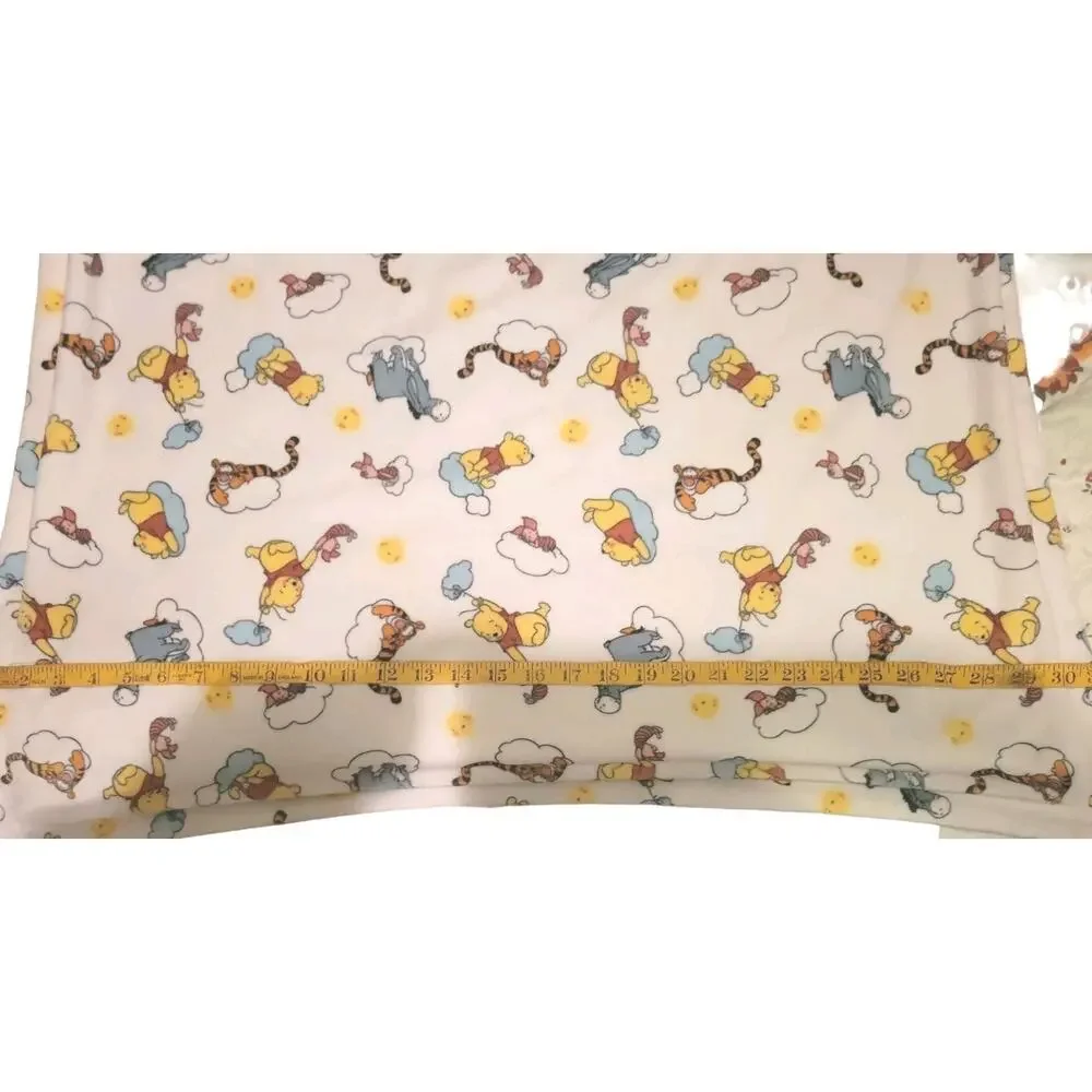 Disney Baby Winnie the Pooh Fleece Blanket White Multicolor Polyester 30x40 in